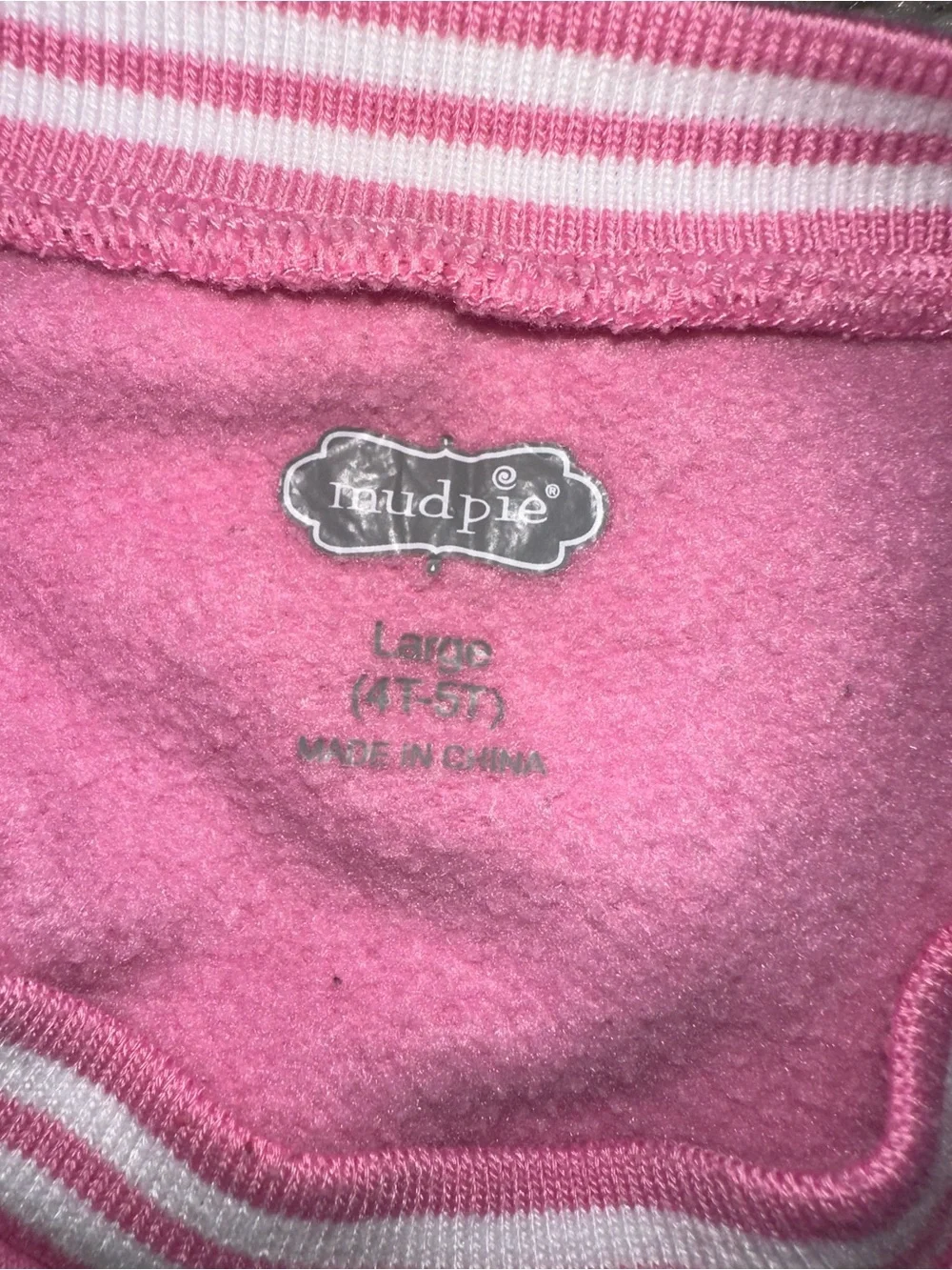Mud Pie Pink Sequin Football & Cheer Sweatshirt